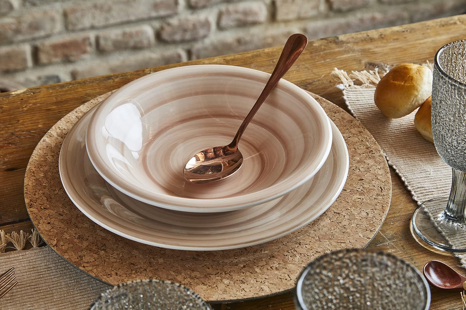 Tognana Sabrina Cipria dinnerware Set (18 Pcs )